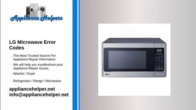 LG Microwave Error Codes смотреть онлайн