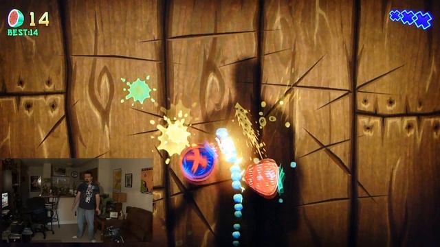 Fruit Ninja Kinect gameplay pt1 смотреть онлайн