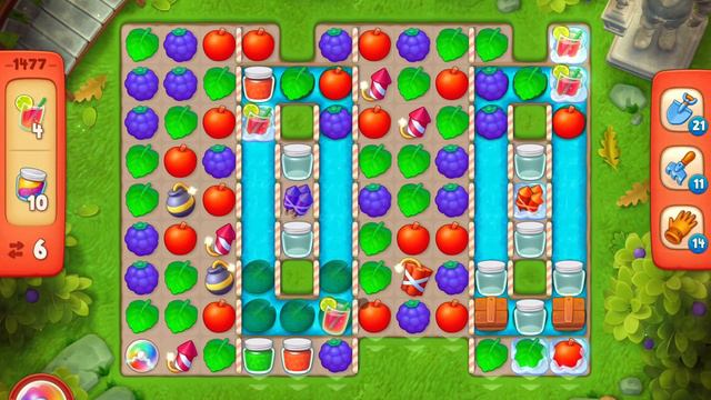 GardenScapes Level 1477 no boosters (14 moves) смотреть онлайн