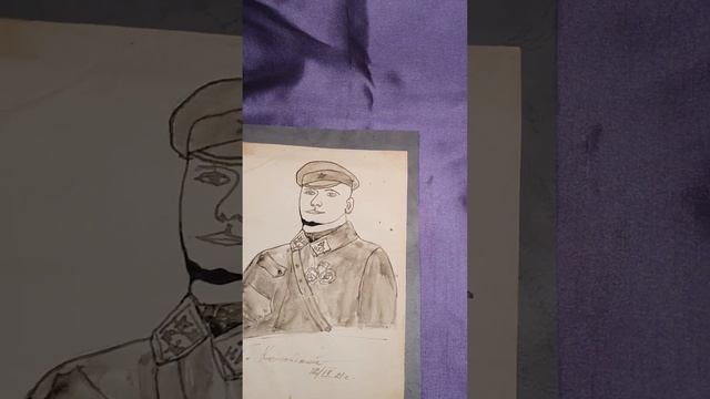 Комбриг Григорий Котовский, портрет 1921 год.