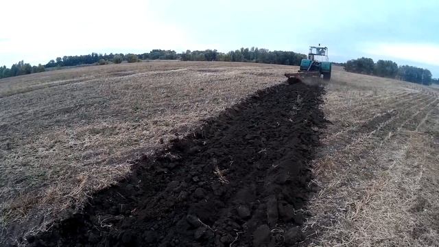Вспашка земли/ Полтава/ Настройка плуга/ Т-150 смотреть онлайн