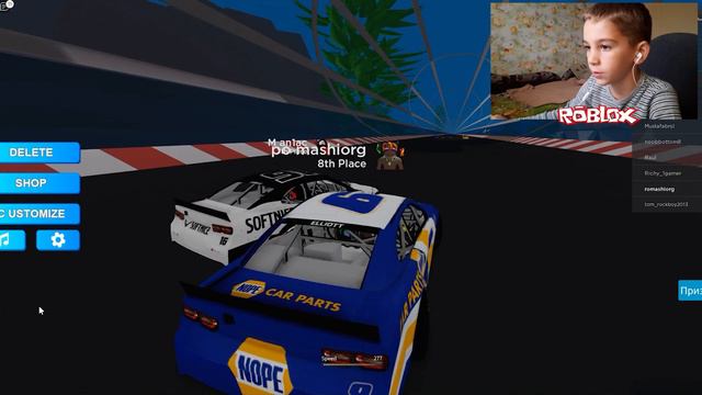 Роблокс гонки ROBLOX Backstretch Battles Remastered v2.5 | Рома Ковбой гоняет на тачках смотреть онлайн