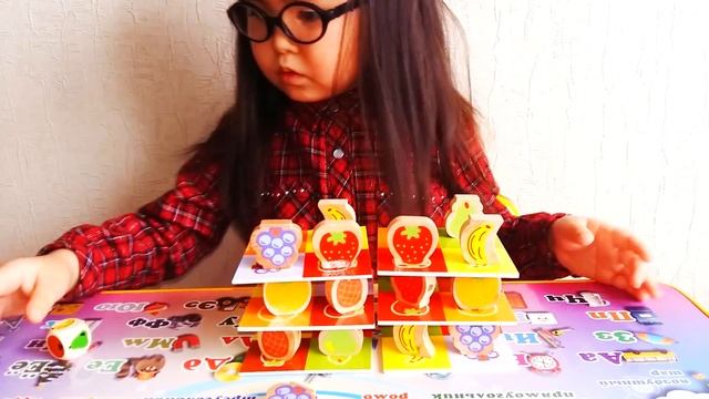 ?Развивающие игры для детей?Игрушка головоломка Фрукты 3 в 1 ?Fruit Puzzle For Kids? смотреть онлайн