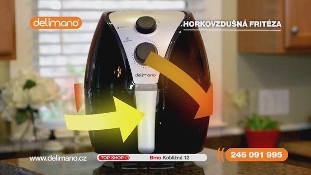 Delimano Horkovzdušná fritéza XL - 2 DÁRKY смотреть онлайн