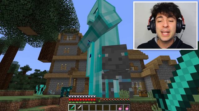 Minecraft GIANT DIAMOND MONSTERS MOD / FIGHT OFF THE DANGEROUS CREATURES !! Minecraft Mods смотреть онлайн