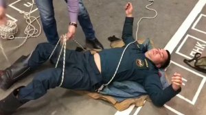 Вязка двойной спасательной петли на пострадавшем. Новый способ