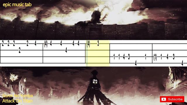 Attack on Titan OP.1 "Guren no Yumiya" UKULELE TUTORIAL - Shingeki No Kyojin songs + OPENING + TAB смотреть онлайн