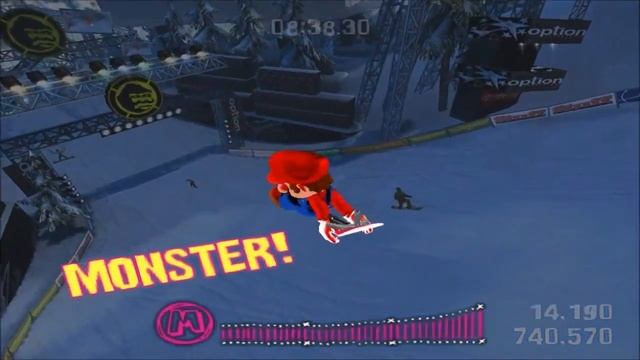 SSX on Tour (GameCube) Mario Gameplay - On Peak смотреть онлайн