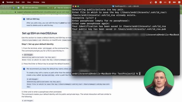 20. Git. Генеруємо ключ SSH на Mac OS. смотреть онлайн