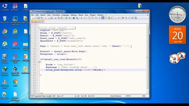 Android Login/Register App using Volley -02- Code and Test Register.php смотреть онлайн