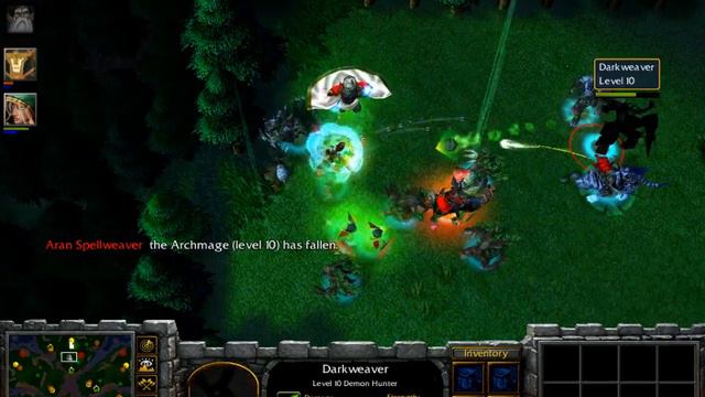 Warcraft 3 Versus - 4 High Elves Vs 4 Night Elves - Level 10 Heroes смотреть онлайн