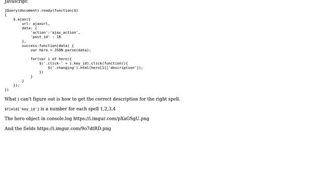 Wordpress: Get a different meta value with ajax when different elements are clicked смотреть онлайн