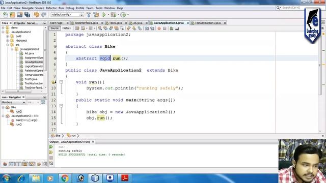 Abstraction in Java | Abstract Class in Java | জাভা টিউটোরিয়াল | অ্যাবস্ট্রাকশন | e-Learning Gyan смотреть онлайн
