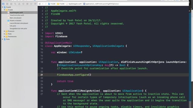 Firebase Insert and Fetch (Swift 4 + Xcode 9.0) смотреть онлайн