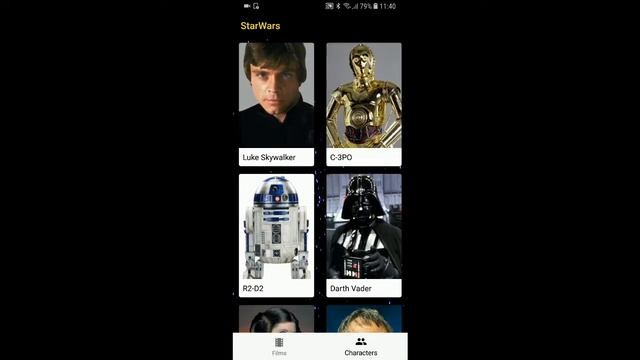 App Star Wars com API - Android смотреть онлайн