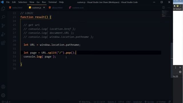 Get Page Name from URL & Add it as Unique Class in Body Tag | Learn JavaScript смотреть онлайн