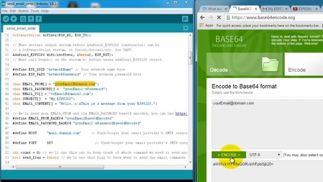 Send Email From ESP8266 and Arduino смотреть онлайн