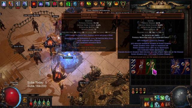 [Path of Exile] 115% MORE PHYSICAL DAMAGE Mon'tregul's Grasp w/ Tempering Orbs From Heist - 923 смотреть онлайн