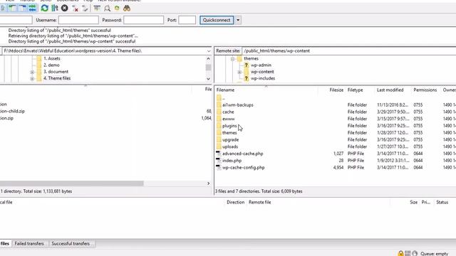 Updating WordPress Theme Via FTP - Education WordPress смотреть онлайн