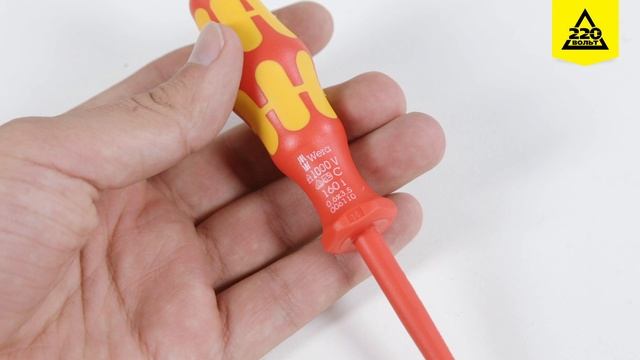 Обзор Отвертка диэлектрическая шлицевая WERA WE-006110 смотреть онлайн