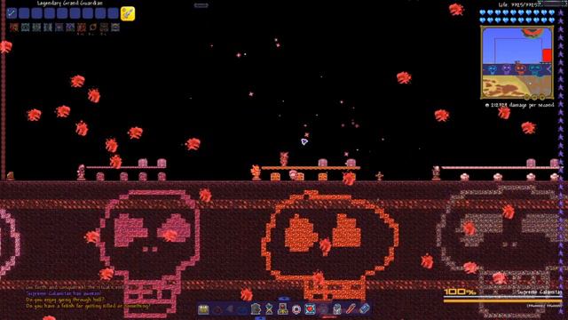 Terraria Supreme Buffed Grand Guardian vs Calamity Mod Death Mode Boss Rush смотреть онлайн