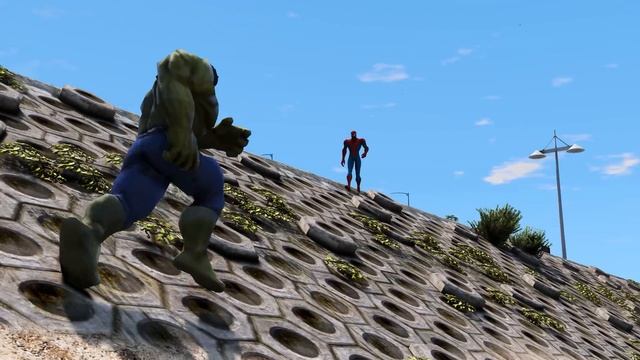 TEAM HULK VS SPIDERMAN MUSCLE - EPIC SUPERHEROES BATTLE смотреть онлайн
