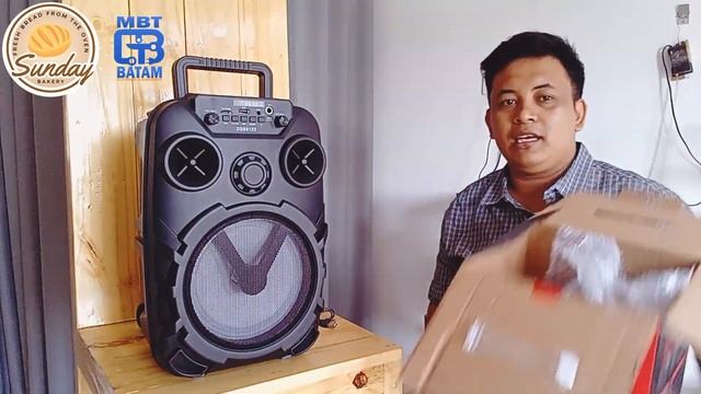 Review Dan Unboxing Speaker Bluetooth Mic Wireless Karaoke | ZQS8122  | Bateray 3000mAh