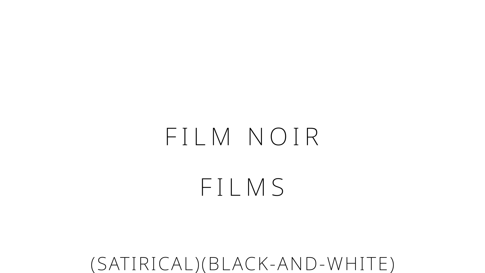 Film Noir Films