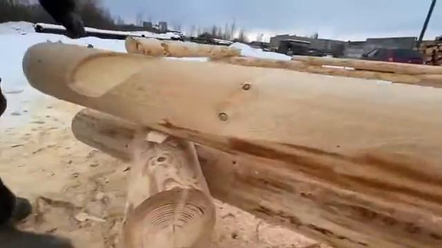 Ручная рубка в чашу из костромского северного леса! Компания СБК Кострома. смотреть онлайн