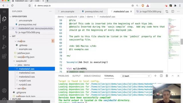 Scaffolding a SAS Project in VSCode with SASjs смотреть онлайн