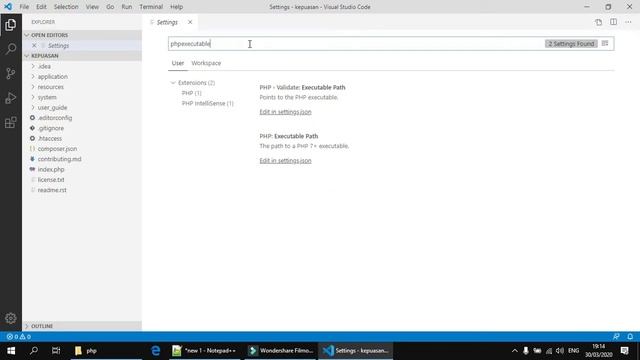 Solusi : Visual Studio Code - PHP IntelliSense - Cannot validate since no PHP executable is set смотреть онлайн
