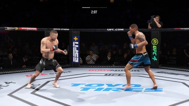 ДЖАСТИН ГЭЙТЖИ VS ЭНТОНИ ПЕТТИС UFC 4 CPU VS CPU смотреть онлайн