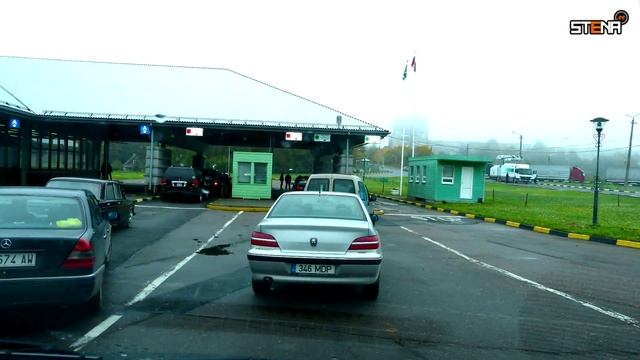 Прохождение границы Эстония - Россия (Нарва-Ивангород) смотреть онлайн