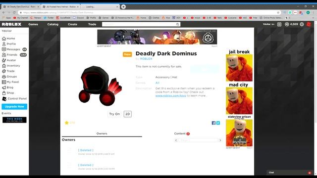 ROBLOX NEW DOMINUS (2019 ROBLOX) BRAND NEW DOMINUS -- TOY CODE!!! смотреть онлайн
