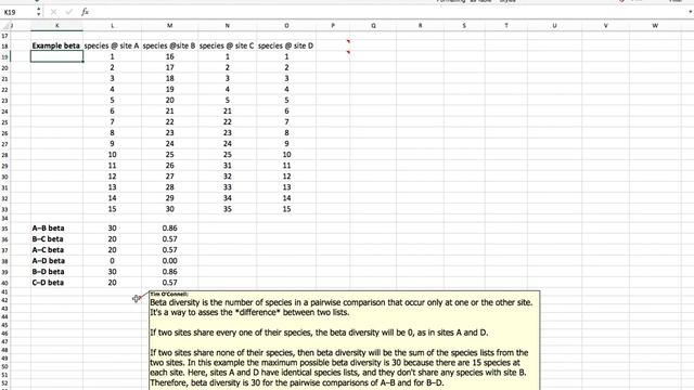 Alpha, beta, and gamma diversity in MS Excel (no audio). смотреть онлайн