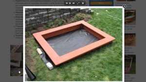 Как сделать песочницу (из дерева) своими руками