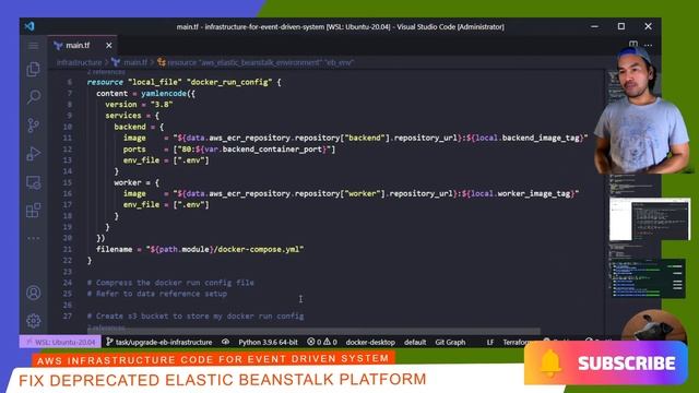 Infrastructure Code for AWS Elastic Beanstalk with Docker Platform смотреть онлайн