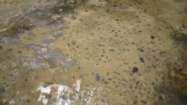 Пыльный бетонный пол, полочки верстак, планы