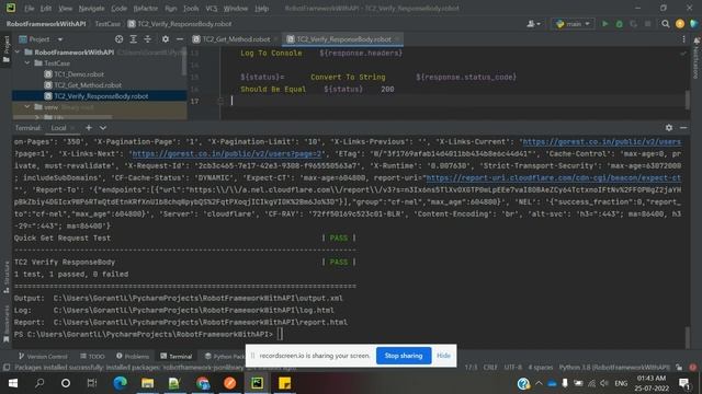 Robot Framework Beginner Class 6: Verify Response Values using Robot Framework смотреть онлайн