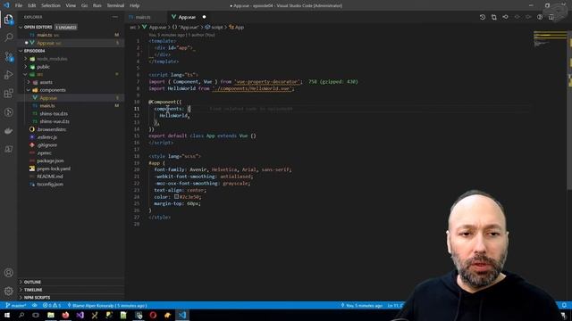 Alper ile Vue.js - B004 - Vue.js Komponentlerinde Veriler İle Çalışmak #AlperİleVueJs смотреть онлайн