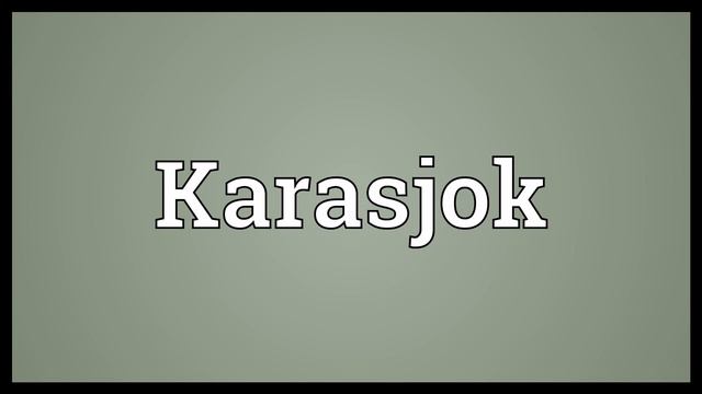 Karasjok Meaning смотреть онлайн