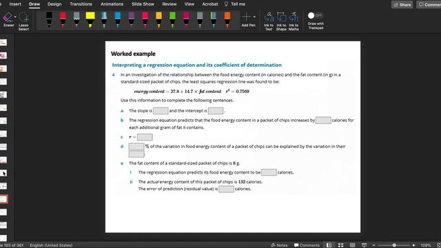 YR 12 Further 3C Residual Analysis смотреть онлайн