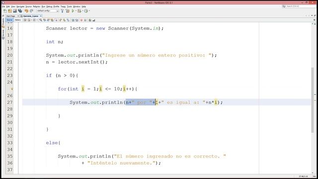 #1 [Java] – Tabla de multiplicar de un número ‘n’ (Ciclo For) смотреть онлайн