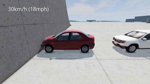 DACIA DUSTER VS DACIA LOGAN?? BeamNG.drive Crash Test