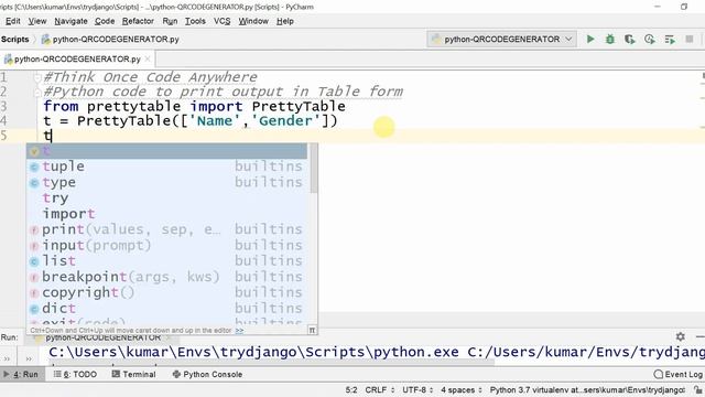 Table format using Python смотреть онлайн