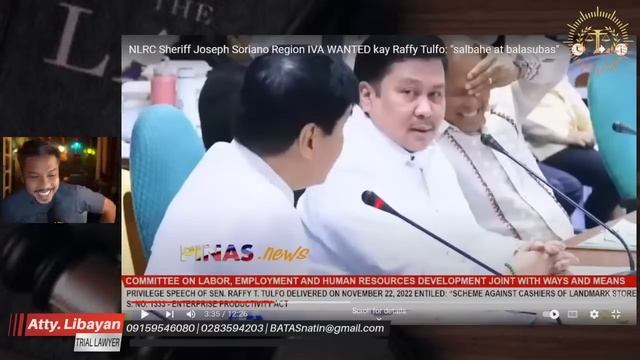 SENATE HEARING PARA SA 4K Php AT LANDMARK LANG RAFFY TULFO смотреть онлайн