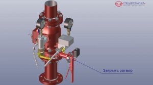 Узел управления спринклерный водозаполненный «Прямоточный» с устройством задержки (Спецавтоматика)