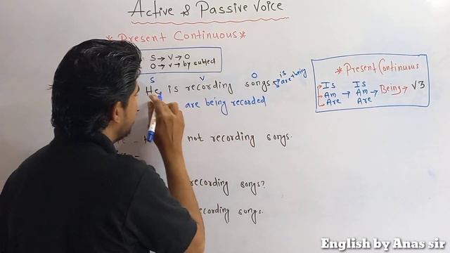 Active & Passive || Present Continuous || Change the voice смотреть онлайн