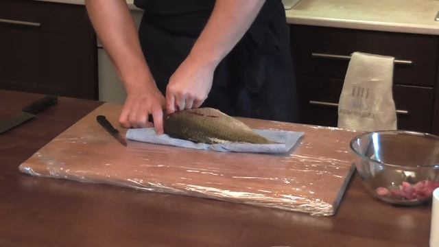 Карп запеченый с мускатным орехом. Рецепт №2 (Сarp baked with nutmeg) смотреть онлайн