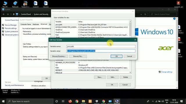 How to set java path in windows 10 (hindi) смотреть онлайн